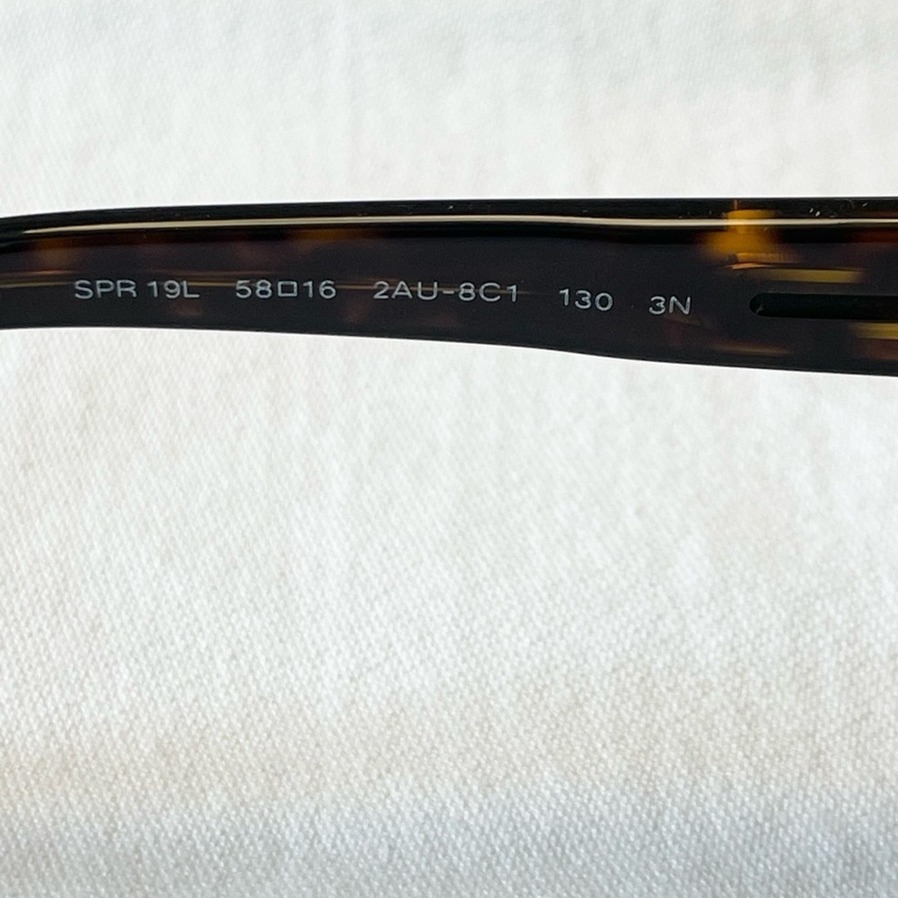 PRADA SPR19L 58/16 130 Women's Sunglasses Tortoise / Dark
Grey Lens ITALY - Picture 14 of 16